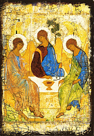 Икона Пресвятая Троица Андрея Рублева