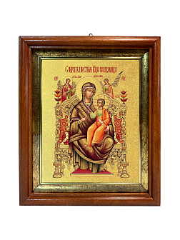 Икона Божией Матери "Всецарица" с золочением поталью, 03012-УЛ Икона Божией Матери "Всецарица" с золочением поталью, 03012-УЛ