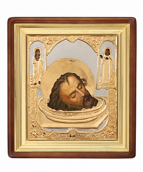 Икона писаная маслом ''Усекновение главы Иоанна Крестителя''