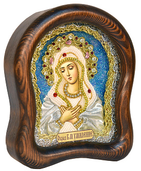 Икона ''Пресвятая Богородица Умиление'' из бисера