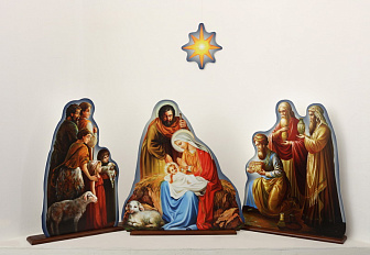 Вертеп на подставке 2 Рождество Христово