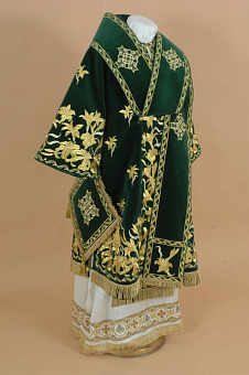 Облачение архиерейское №56 бархат вышивка (гладь)