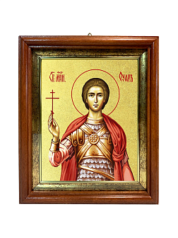 Икона "Уар", св. мч., с золочением поталью, 09У1-УЛ