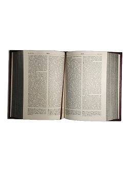 Подарочный набор книг в кожаном переплете: Библия 03.10 и Евангелие 09.35 цвет бордовый