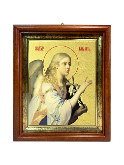 Икона Гавриила Архангела, посланника Божия с золочением поталью, 04008-УЛ