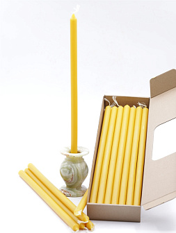 Свеча формовая №8 (37см, 7ч), ЖЕЛТАЯ