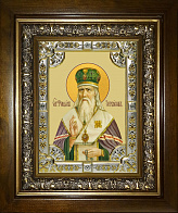 Икона освященная Феофан Затворник в деревянном киоте