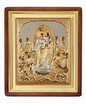 Икона Пресвятая Богородица Всех Скорбящих Радость в окладе