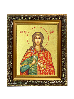 Икона "Иулия (Юлия)", cв. мц., с золочением поталью, 10056-УЛ
