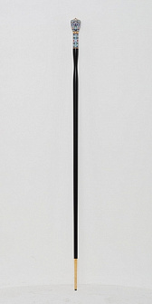 Посох №24 неразборный филигрань, эмаль, роспись / золочение