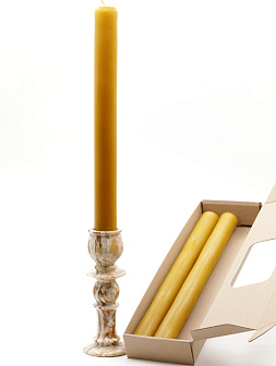 Свечи-столбики, 3шт в коробочке (35см, D35, 15ч), ВОСК