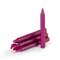 Свеча формовая Ханукальная (10см, D12), ФИОЛЕТОВАЯ