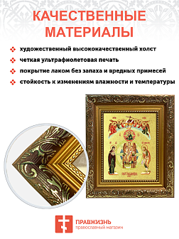 Икона сюжетная "София - Премудрость Божия" с золочением поталью, 07008-УЛ