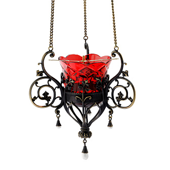 Лампада подвесная №43 литье / патинирование