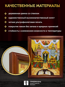 Икона Божьей Матери Непроходимая Дверь, деревянная рамка со стеклом 15х18х2 см 1106 Икона Божьей Матери Непроходимая Дверь, деревянная рамка со стеклом 15х18х2 см 1106