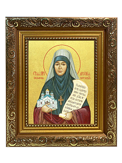 Икона "Арсения Усть-Медведицкая", св. игуменья, с золочением поталью, 10А8-УЛ
