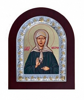 Икона Казанская Божия Матерь (серебряная рамка)