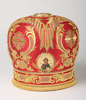 Митра №084 глазет вышивка а/м фоторамки стр.дор. в футляре