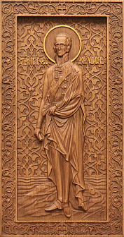 Икона резная Фёдор Ушаков Икона резная Фёдор Ушаков