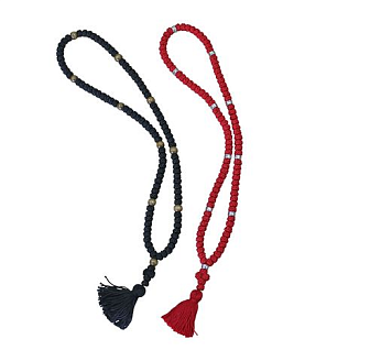 Четки на 100 бусин сутажные ручной работы 