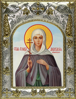 Икона АНАСТАСИЯ Римская, Мученица (СЕРЕБРЯНАЯ РИЗА)