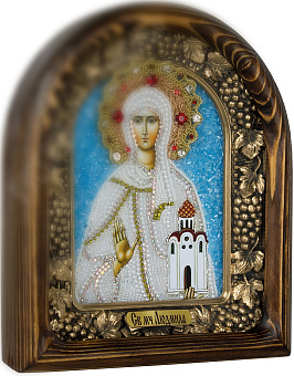 095 Икона ЛЮДМИЛА Чешская, Княгиня, Мученица БИСЕР 095 Икона ЛЮДМИЛА Чешская, Княгиня, Мученица БИСЕР