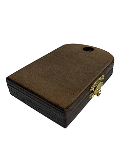 Складень ДЕРЕВЯННЫЙ 7x10 деревянный АРКА с резными углами №2