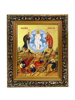 Икона "Преображения Господня" с золочением поталью, 05207-УЛ Икона "Преображения Господня" с золочением поталью, 05207-УЛ