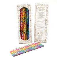 Свечи праздничные №20/40 (уп 10шт), РАЗНОЦВЕТНЫЕ (10 цветов) (Радужная лоза)
