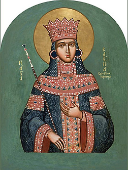 Икона Прп. Елена Сербская, королева