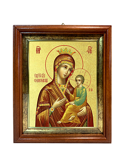 Икона Божией Матери "Скоропослушница" с золочением поталью, 03068-УЛ