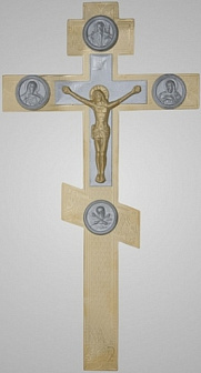 Крест напрестольный комбинированный с накладками