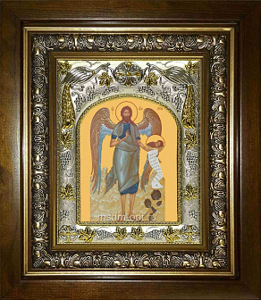 Икона Иоанн Предтеча Креститель Господень (Иван), в деревяном киоте