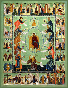 Икона Похвала Пресвятой Богородицы икона Божией Матери