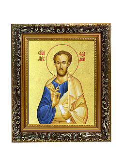 Икона "Фаддей", св. апостол из семидесяти, с золочением поталью, 09Ф3-УЛ