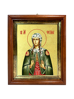 Икона "Фотиния (Светлана) Самаряныня", св. вмц., с золочением поталью, 10055-УЛ Икона "Фотиния (Светлана) Самаряныня", св. вмц., с золочением поталью, 10055-УЛ