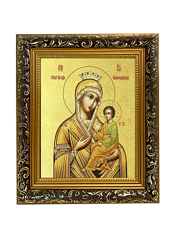 Икона Божией Матери "Скоропослушница" с золочением поталью, 03066-УЛ