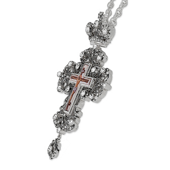 Крест наперсный №72 / серебрение