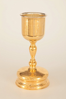 Потир-чаша 1.0 с вкладышем (нерж. сталь) золочение