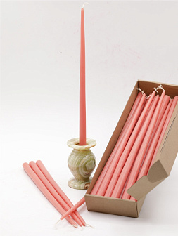 Свеча формовая интерьерная D15 (35см, 8ч), РОЗОВАЯ