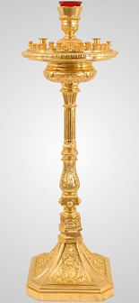 Подсвечник №28 на 68 свечей золочение Подсвечник №28 на 68 свечей золочение