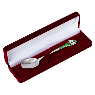 Лжица литьевая малая №16 / 1 эмаль серебро УИН