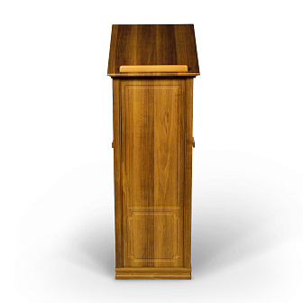 Аналой тумбовый с облицовкой и аэрозольным покрытием декора