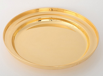 Блюдо для пожертвований золочение Блюдо для пожертвований золочение