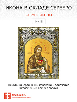 Икона Иоанн Предтеча Креститель Господень
