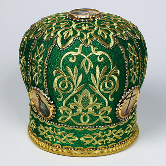 Митра №014 глазет вышивка а/м фоторамки стр.дор. в футляре