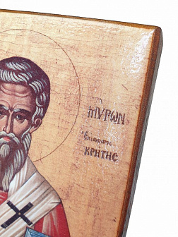 Икона под старину Святитель Мирон Критский