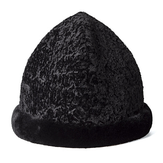 Скуфья женская зимняя мех натуральный,опушка мутон