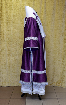 Облачение архиерейское парча,вышитые галуны,омофоры габардин,вышивка а\м