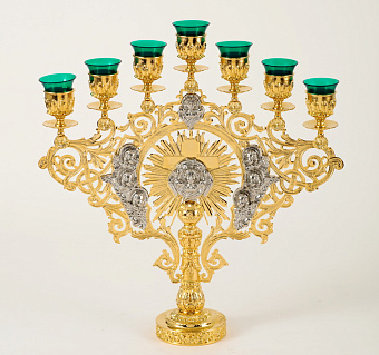 Семисвечник напрестольный №3 комбинированный